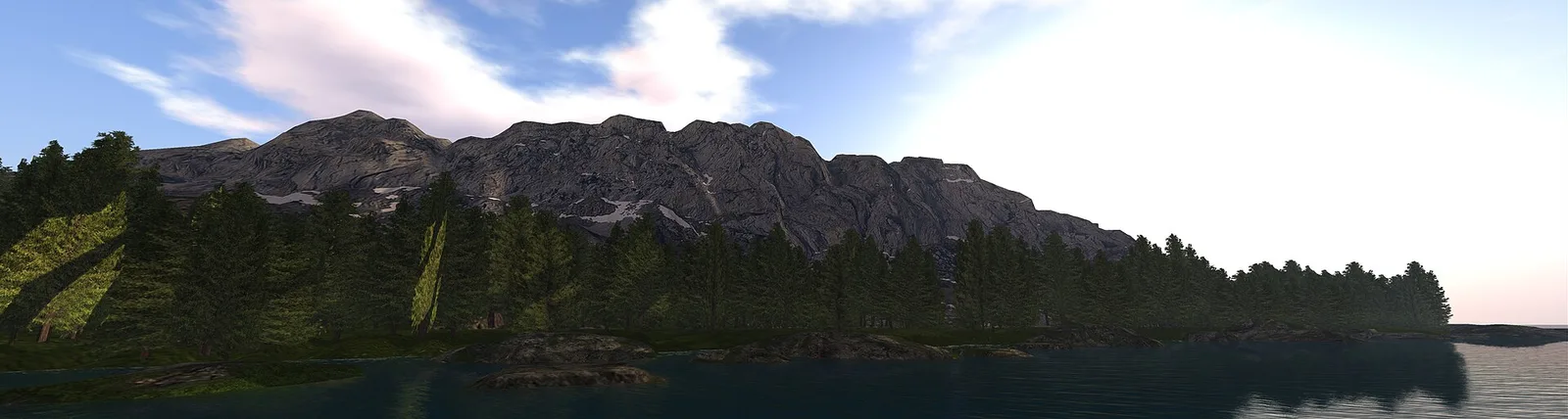 Paisaje dentro del mundo virtual Second Life